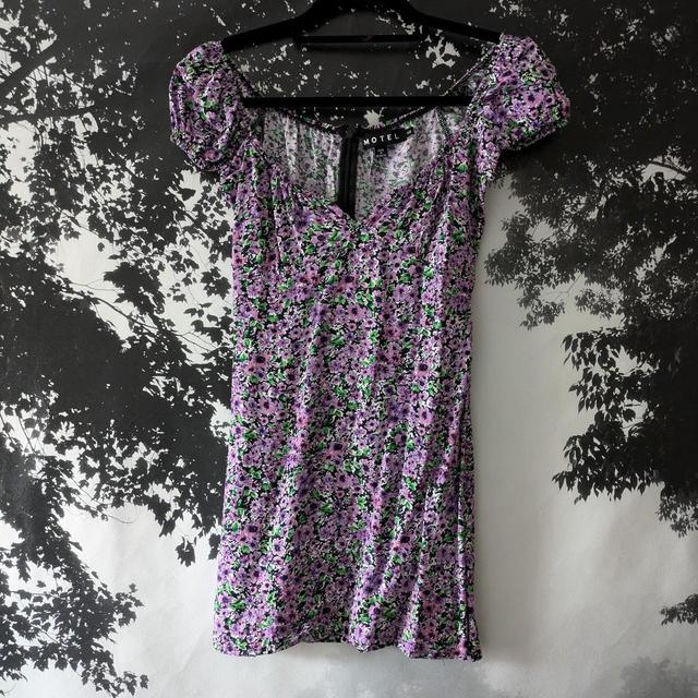 Motel Women's Mini Dress - Black/Purple - 6 on Productcaster.