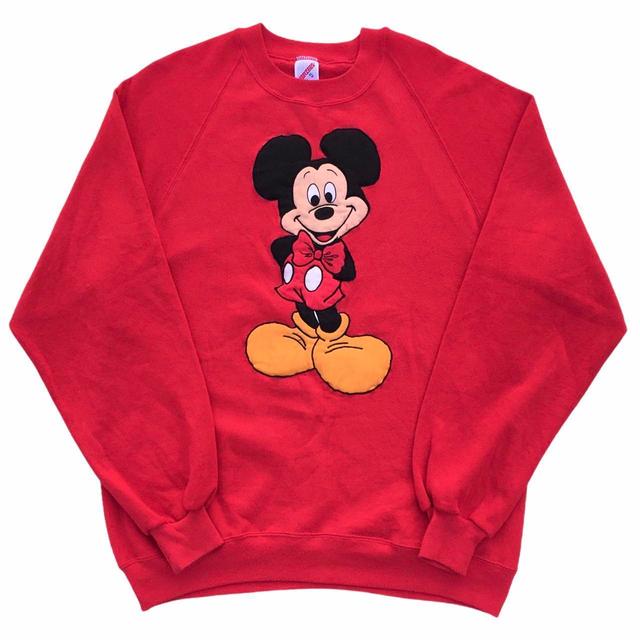 Disney Men's Sweatshirt - Red - XL on Productcaster.