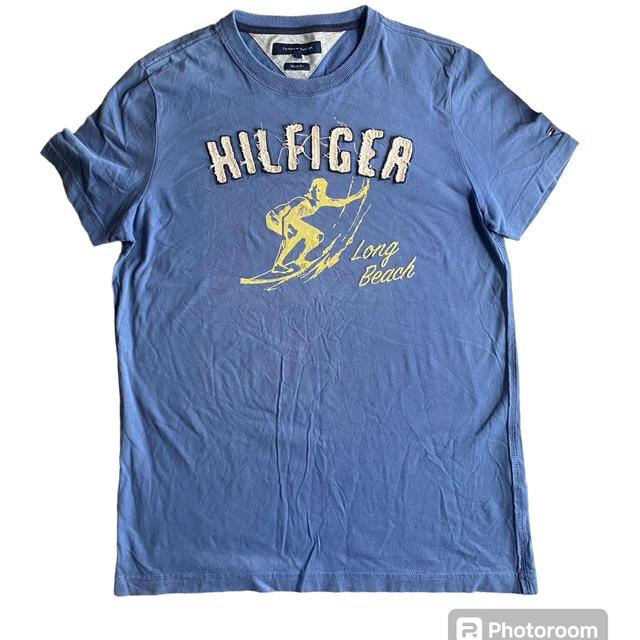 Tommy Hilfiger Men's T-shirt - Blue - L on Productcaster.