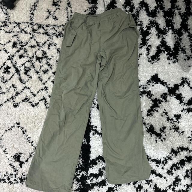 Represent Men's Wide leg Cargo Trousers - Khaki - S on Productcaster.