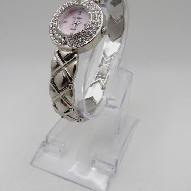 Designer Women's Analogue Watch - Silver/Pink on Productcaster.