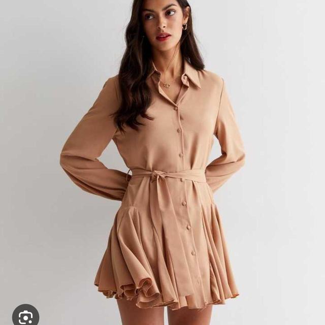 New Look Women's Shirt Dress - Tan - 14 on Productcaster.