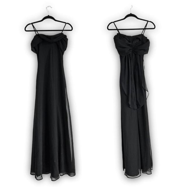 Vintage Women's Maxi Dress - Black - 8 on Productcaster.