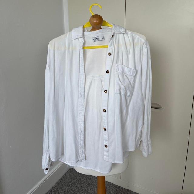 Hollister Co. Women's Shirt - White - XS on Productcaster.