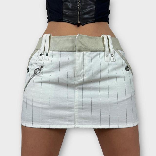 Diesel Women's Casual Skirt - White/Cream - S on Productcaster.