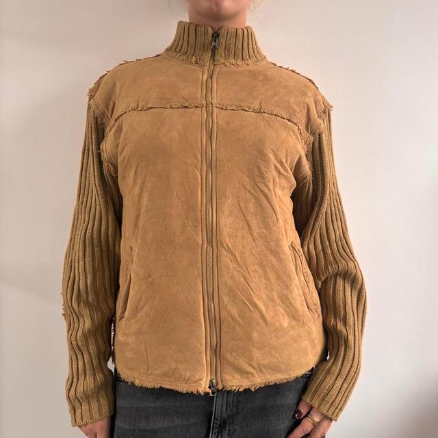 Women's Jacket - Tan/Brown - L on Productcaster.