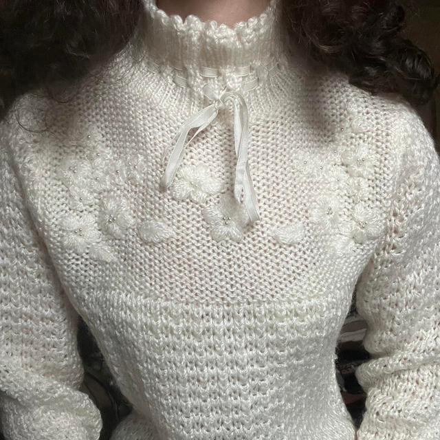 Vintage Women's Jumper - Cream - 6 on Productcaster.