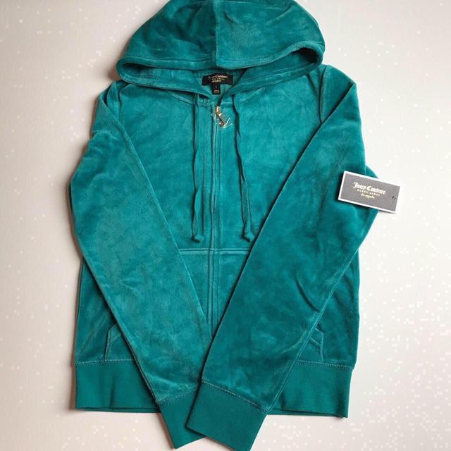 Juicy Couture Women's Hoodie - Green - L on Productcaster.