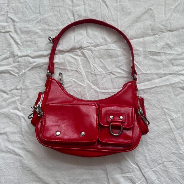 Bershka Women's Faux leather Bag - Red on Productcaster.