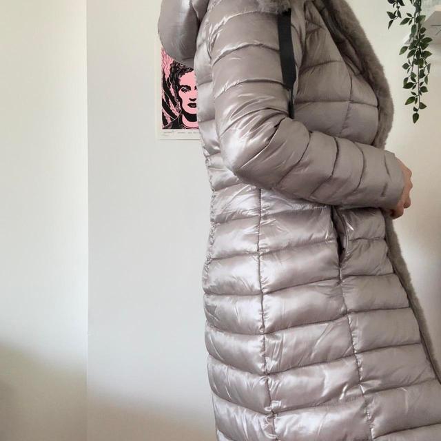 Women's Puffer Jacket - Silver - M on Productcaster.