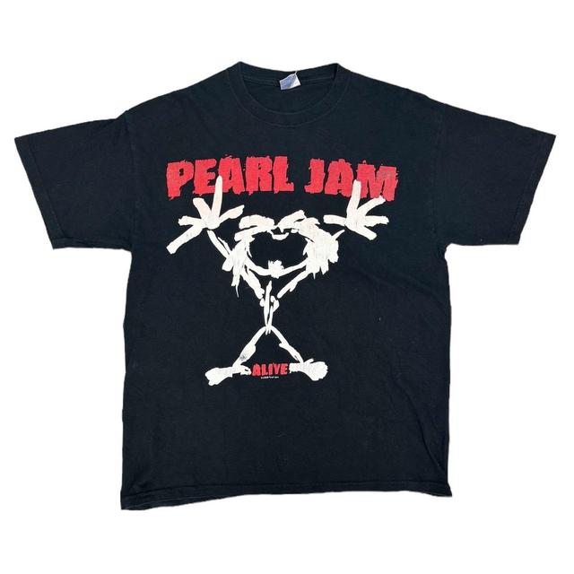 Vintage Men's T-shirt - Black/Red - L on Productcaster.