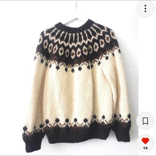 Vintage Women's Jumper - Cream - M on Productcaster.