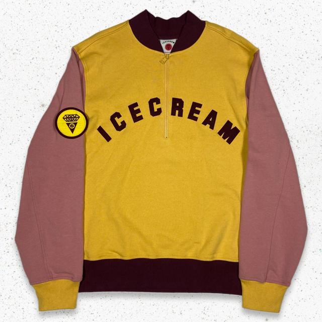 Ice Cream Men's Sweatshirt - Yellow - S on Productcaster.