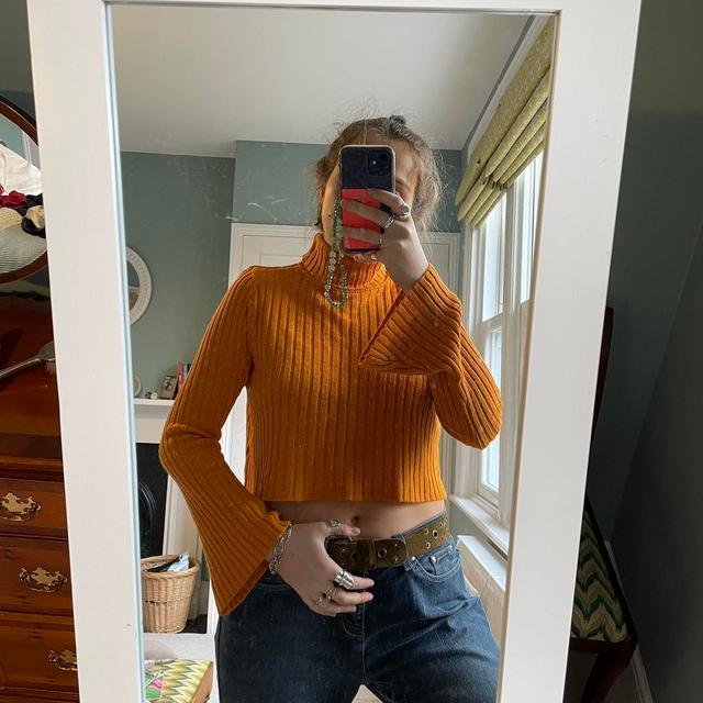 Women's Jumper - Orange - 8 on Productcaster.