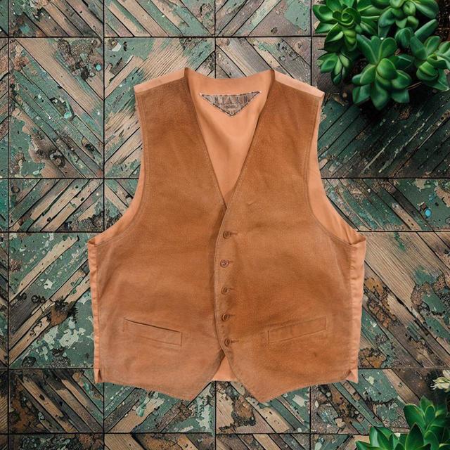 Vintage Men's Vest - Tan - L on Productcaster.