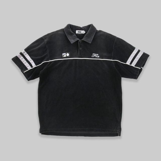 Fila Men's Polo shirt - Black - L on Productcaster.