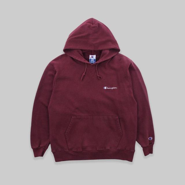 Champion Men's Hoodie - Burgundy - M on Productcaster.