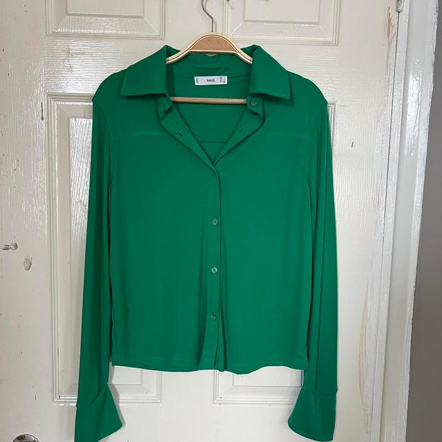 Mango Women's Blouse - Green - 8 on Productcaster.