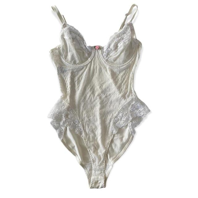 Vintage Women's Bodysuit - White - S on Productcaster.