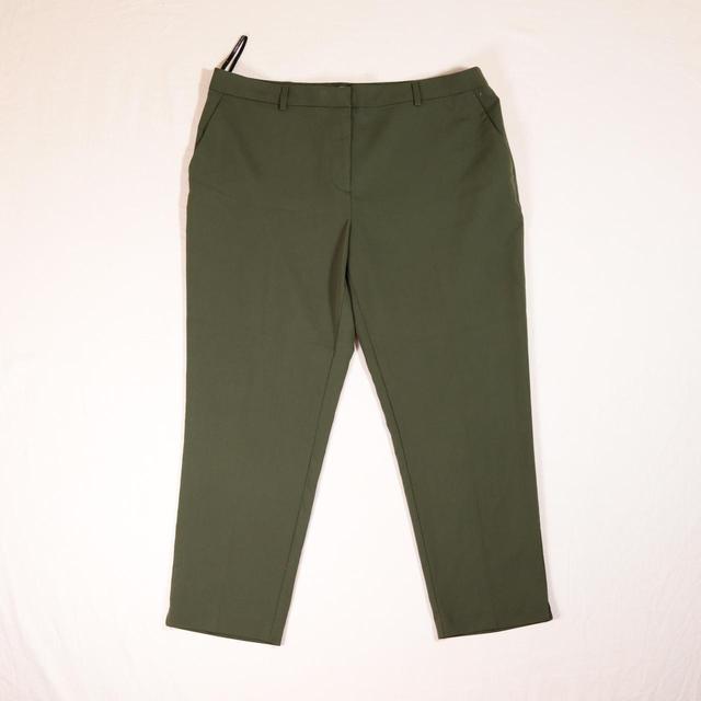 Dorothy Perkins Women's Tailored Capri Trousers - Green/Khaki - UK 14 on Productcaster.