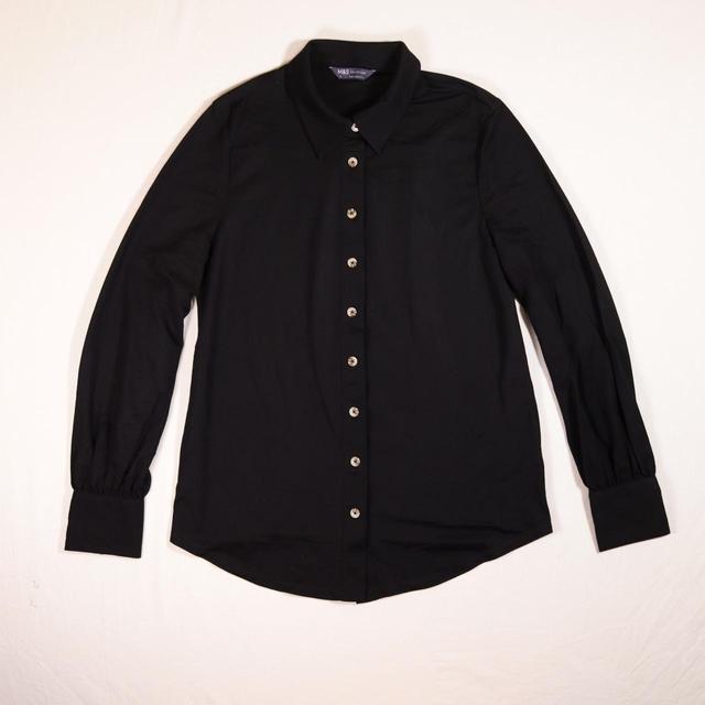 Marks & Spencer Women's Blouse - Black - 10 on Productcaster.