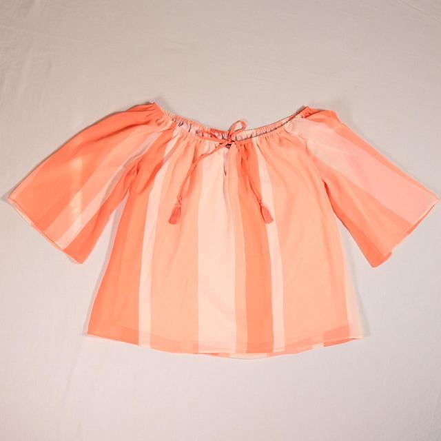 Marks & Spencer Women's Blouse - Orange/Pink - 12 on Productcaster.