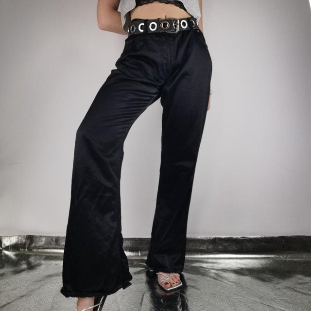 Vintage Women's Bootcut Trousers - Black - UK 8 on Productcaster.