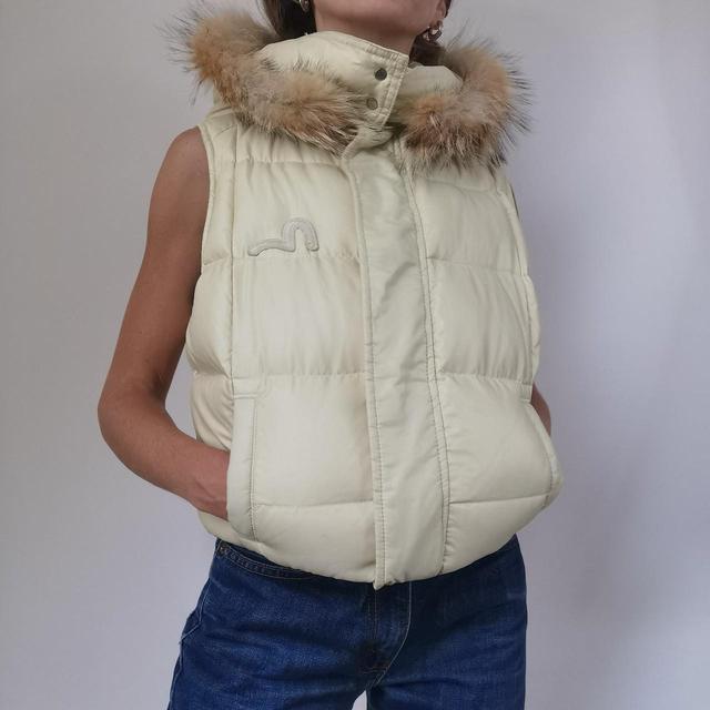 Evisu Women's Gilet - Cream - S on Productcaster.