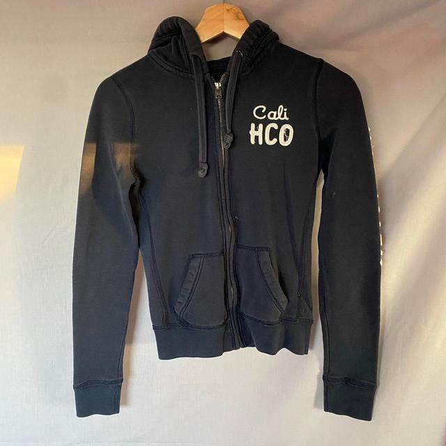 Hollister Co. Women's Hoodie - Navy - XS on Productcaster.