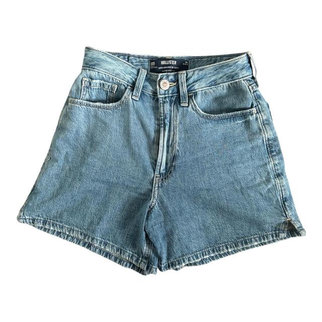 Hollister Co. Women's Shorts - Blue - UK 4 on Productcaster.