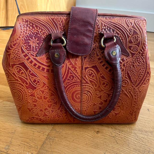 Unique Vintage Women's Bag - Brown/Orange on Productcaster.