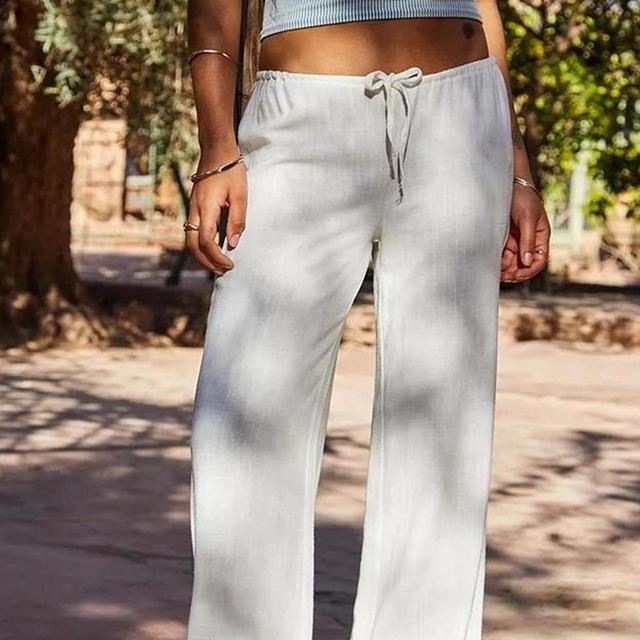 Urban Outfitters Women's Trousers - White/Cream - UK 6 on Productcaster.