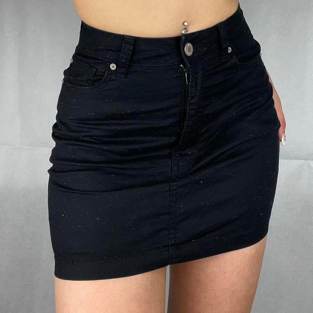 Pull&Bear Women's Mini Skirt - Black/Multi - XS on Productcaster.