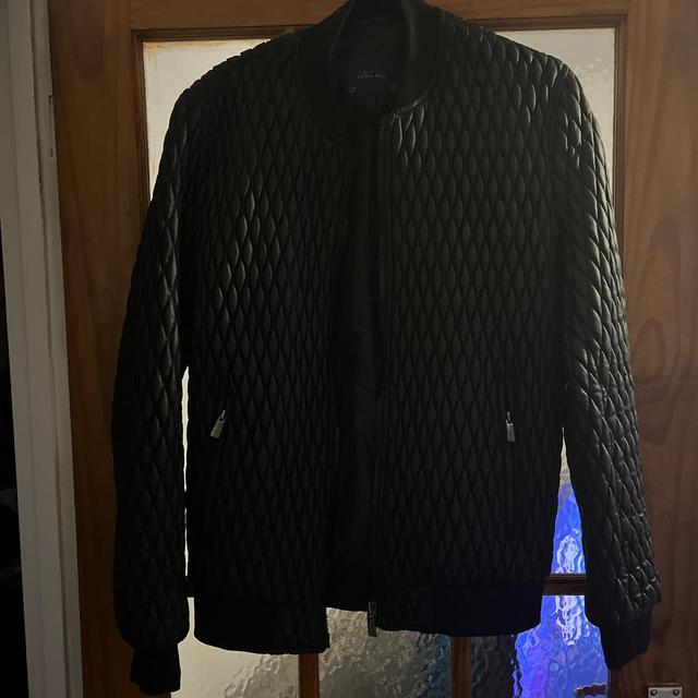 Zara Men's Bomber Jacket - Black - L on Productcaster.