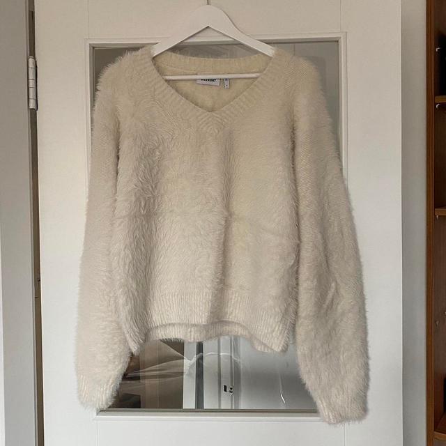 Weekday Women's Jumper - White/Cream - S on Productcaster.