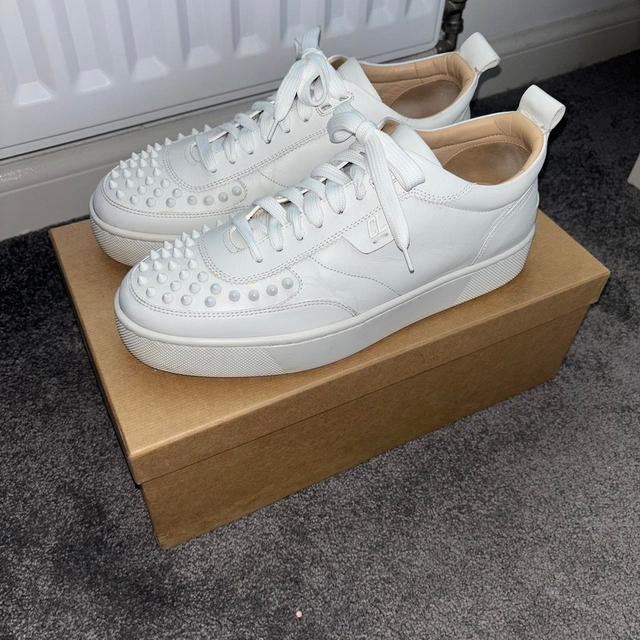 Christian Louboutin Men's Trainers - White - UK 9 on Productcaster.