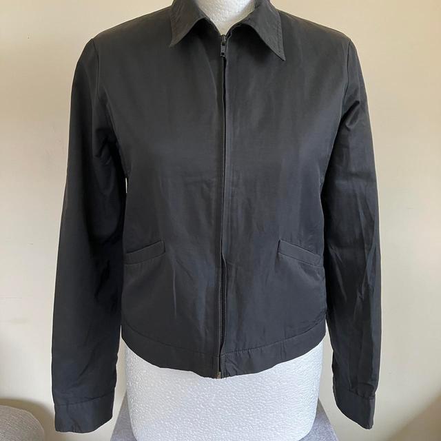 Preloved Women's Lightweight Jacket - Black/Grey on Productcaster.