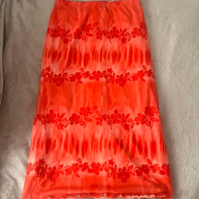 Women's Skirt - Orange/Pink - S on Productcaster.