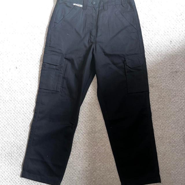 Men's Cargo Trousers - Black - S on Productcaster.