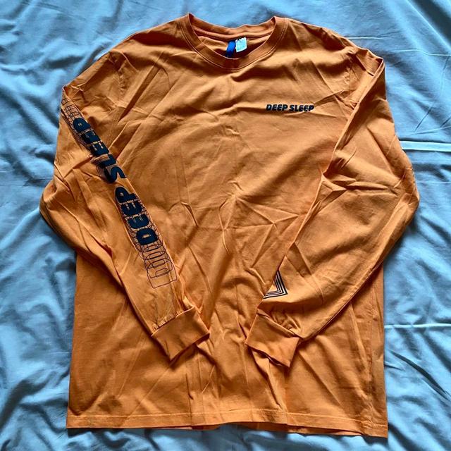 H&M Men's T-shirt - Orange/Black - L on Productcaster.