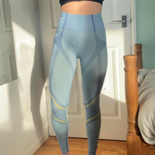 Fabletics Women's Leggings - Blue/Yellow - XS on Productcaster.