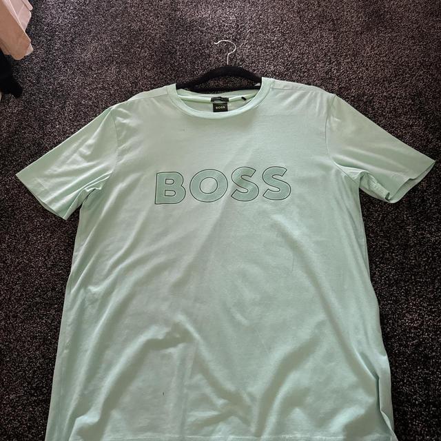 BOSS Men's T-shirt - Green - M on Productcaster.