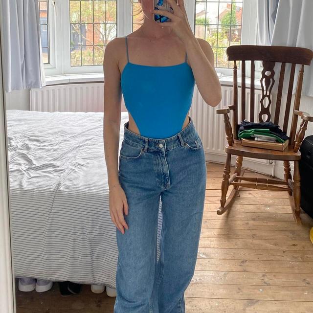 Bershka Women's Bodysuit - Blue - S on Productcaster.