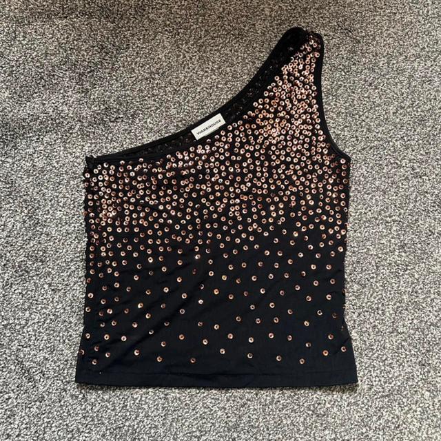 Warehouse Women's Crop top - Black - 12 on Productcaster.