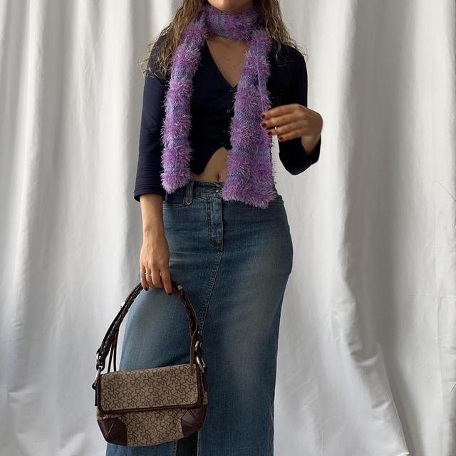 Vintage Women's Scarf - Purple on Productcaster.