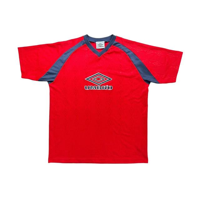 Umbro Men's T-shirt - Red/Navy - XL on Productcaster.