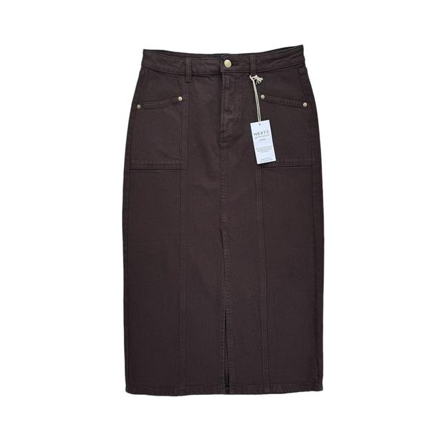 Next Women's Midi Skirt - Brown - UK 10 on Productcaster.