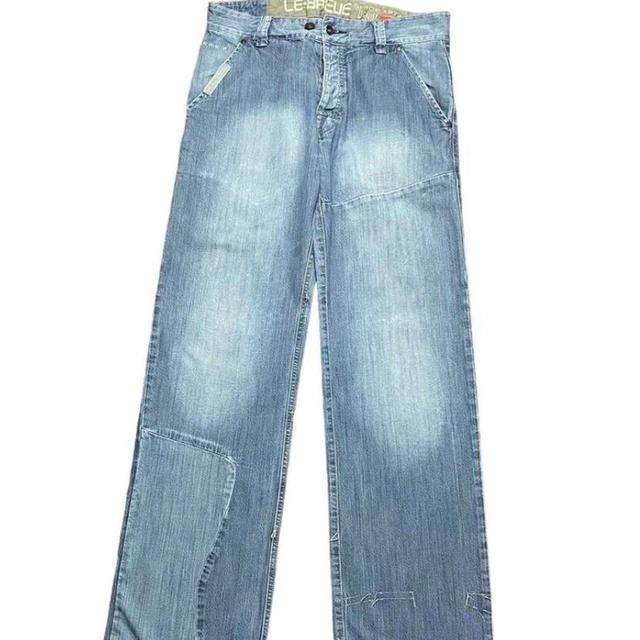 Men's Straight leg Jeans - Blue - 32" on Productcaster.