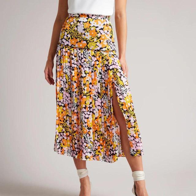 Ted Baker Women's Party Skirt - Multi/Yellow - UK 8 on Productcaster.