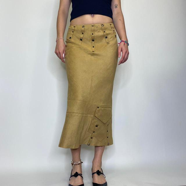 Preloved Women's Maxi Skirt - Tan - UK 8 on Productcaster.